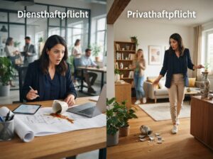 Diensthaftpflicht Privathaftpflicht Unterschied