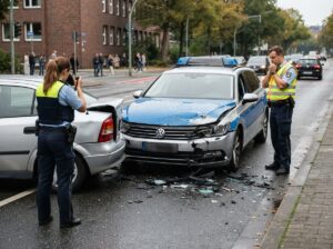 Dienstfahrzeug Unfall Beamter